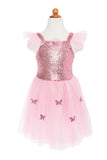 Great Pretenders 32315 Pink Sequins Butterfly Dress with Wings