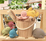 Tikiri Organic Natural Rubber Rattle, Teether & Bath Toy Sea Horse