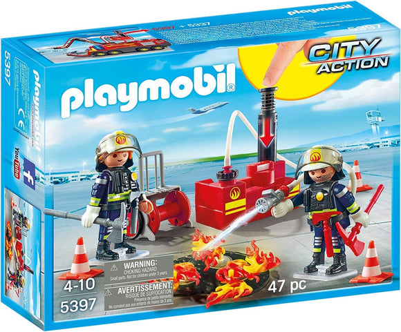 Playmobil 5397 City Action Fire Dept Firefighters with Water Pump