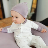 Perlimpinpin Bamboo Knotted Hat Plum Size 1-3 Months