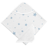 Kushies Hooded Towel & Wash Cloth Set Pink Stars