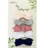 Baby Wisp Chelsea Boutique Bows 5pk Snap Clip - Baby Hype BW1801