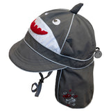 Calikids Sun Hat UV Flap Hat Granite Shark