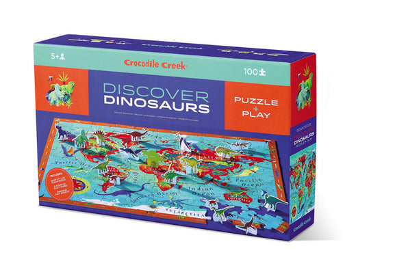 Crocodile Creek 100pc Puzzle Discover Dinosaurs 29209