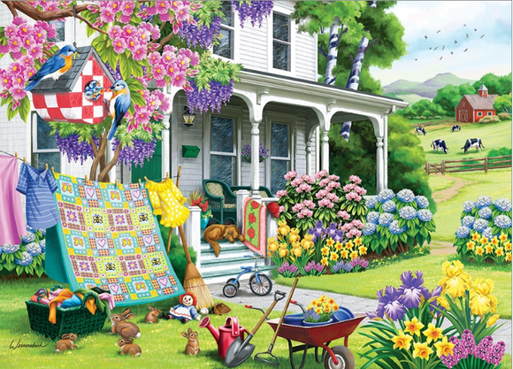 Cobble Hill 500pc Puzzle 45059 Spring Cleaning