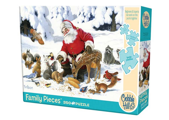 Cobble Hill 350pc Family Puzzle 47028 Santa Claus and Friends