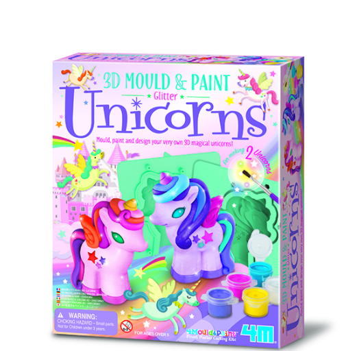 4M 4770 3D Mould & Paint Glitter Unicorn