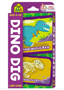 School Zone Dino Dig Card Game