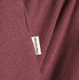 MinyMo Dress LS Rib Roan Rouge