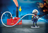 Playmobil 9468  City Action Fire Dept Firefighters with Water Pump *