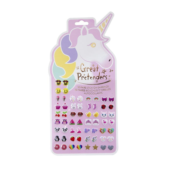 Great Pretenders 87503 Unicorn Sticker Earrings