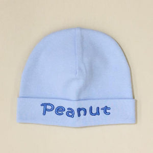 Itty Bitty FINAL SALE Baby Hat Peanut Blue