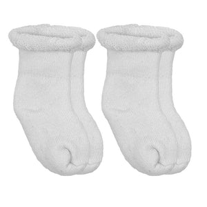 Kushies 2pk Terry socks White