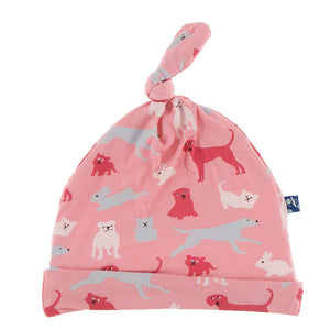 KicKee Pants FINAL SALE Printed Knot Hat Strawberry Domestic Animals