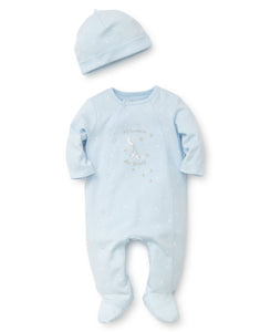 Little Me Sleeper/Hat Welcome to the World, Blue – Klubhouse for Kids
