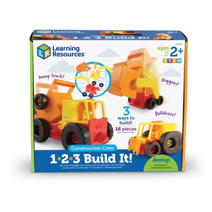 Learning Resources 2868 1-2-3 Build It! Construction Crew