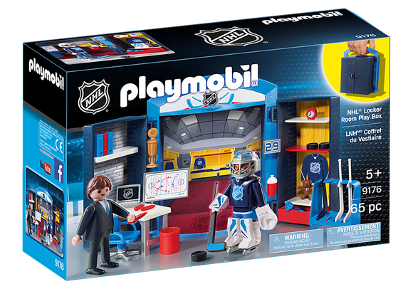 Playmobil 9176 NHL Hockey Locker Room Play Box