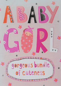 Baby Card Cuteness Girl