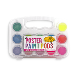 Ooly Lil Paint Pods Poster Paint: Neon & Glitter 12pk