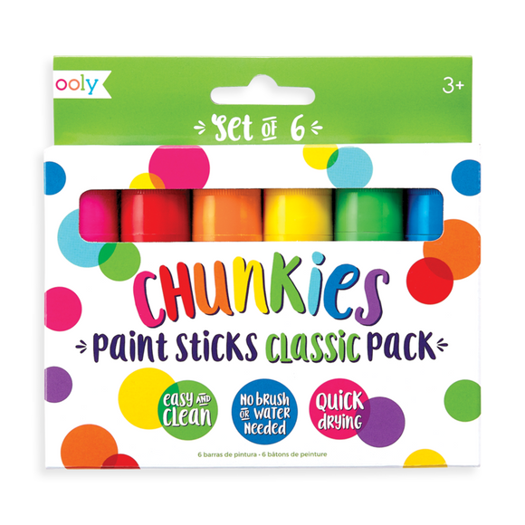 Ooly Chunkies Paint Sticks: Classic 6pk