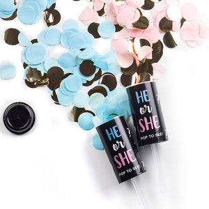 Pearhead Gender Reveal Confetti Poppers