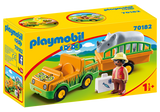 Playmobil 123, 70182 Zoo Vehicle with Rhinoceros