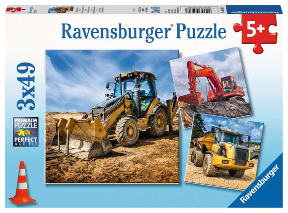 Ravensburger 3x49pc Puzzle 05032 Puzzle Diggers at Work