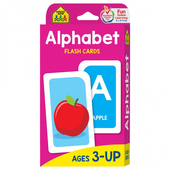 School Zone Alphabet Flash Cards Ages 3-UP