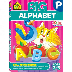 School Zone BIG Alphabet Workbook  Ages 3-5