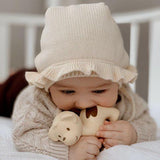 Tikiri Organic Natural Rubber Rattle, Teether & Bath Toy Puppy