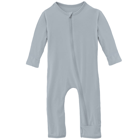 KicKee Pants Coverall with Zipper Pearl Blue