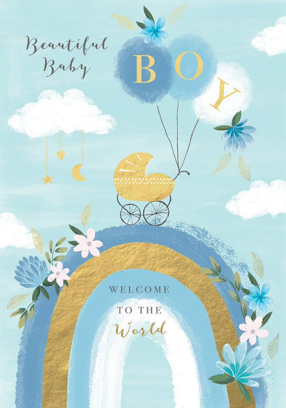 Baby Card Welcome Baby Boy