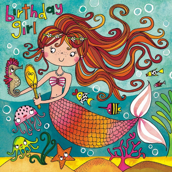 Birthday Card JIGSAW Mermaid