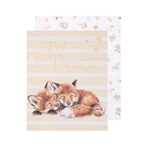 Baby Card New Parents Fox