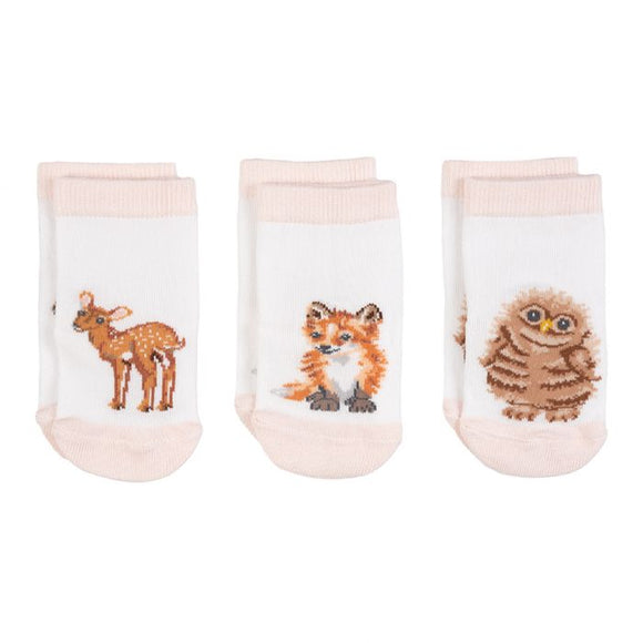 Wrendale Baby Socks Little Forest Woodland Animal