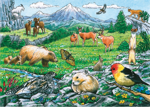 Cobble Hill 35pc Tray Puzzle 58806 Rocky Mountain Wildlife