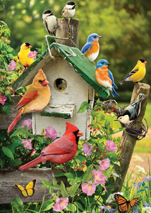 Cobble Hill 35pc Tray Puzzle 58876 Singing Around The Birdhouse