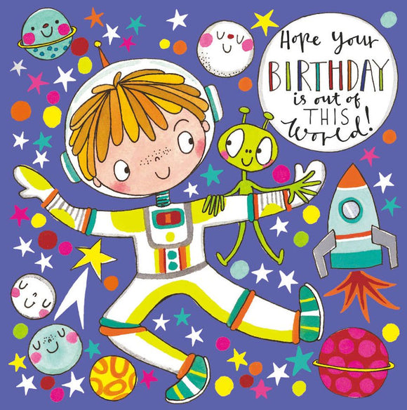 Birthday Card JIGSAW Spaceman