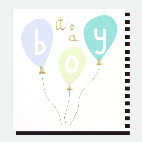 Baby Card It's a Boy Balloons
