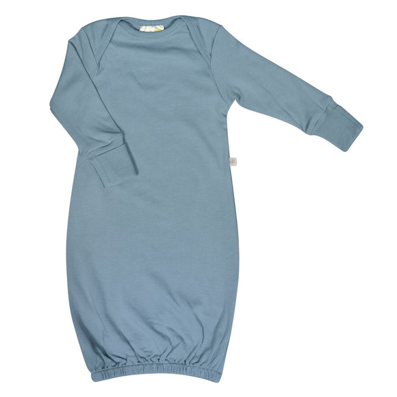 Perlimpinpin Bamboo Baby Nightgown Steel Blue