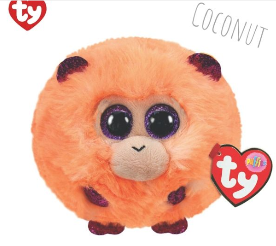 Ty Puffies COCONUT Monkey